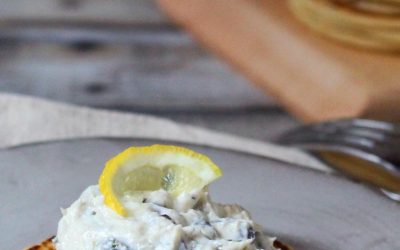 Blini tőkehal krémmel