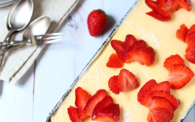 Tiramisú eperrel
