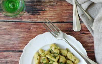Gnocchi medvehagyma pestoval