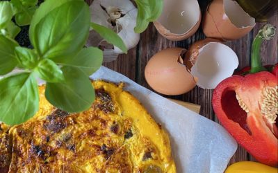 Frittata édes-savanyú paprikával