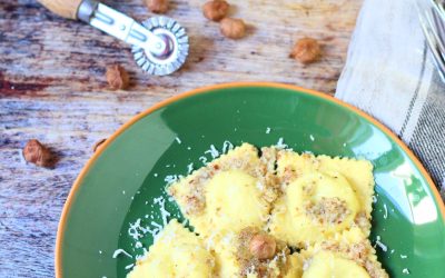 Gorgonzolás ravioli mogyoró pestoval
