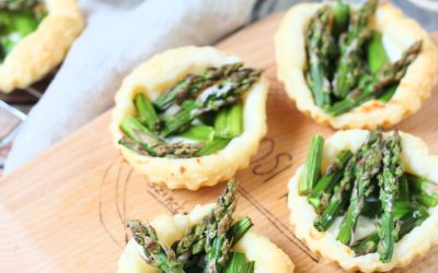 Krémsajtos spárgás kosárkák