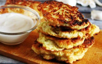 Sajttal töltött cukkini tócsni