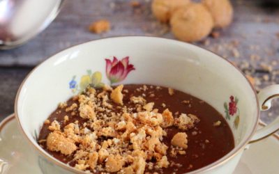 Csokoládé amaretto puding