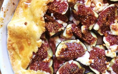 Fügés kecskesajtos galette