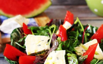 Grillezett görögdinnye saláta