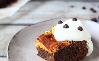 Sajttortás brownie
