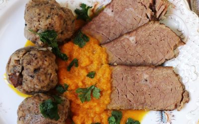 Vadas marha zsemlegombóccal