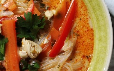 Thai csirkés tésztaleves