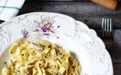 Gombás gorgonzolás tagliatelle