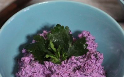 Lilakáposzta saláta